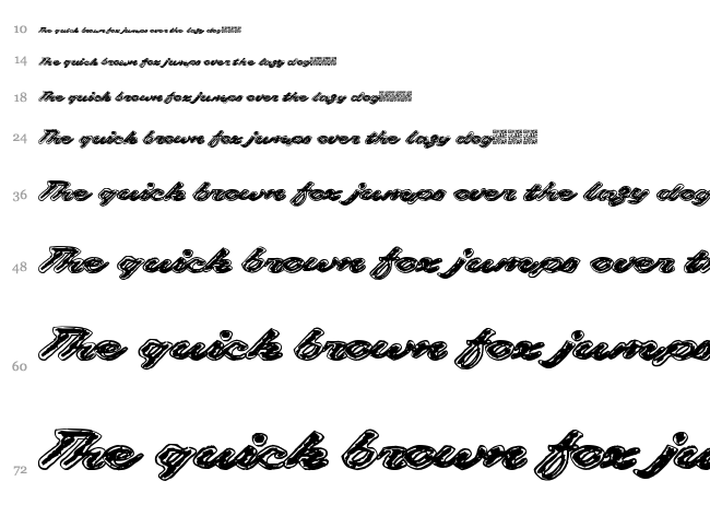 Gaslighter font waterfall