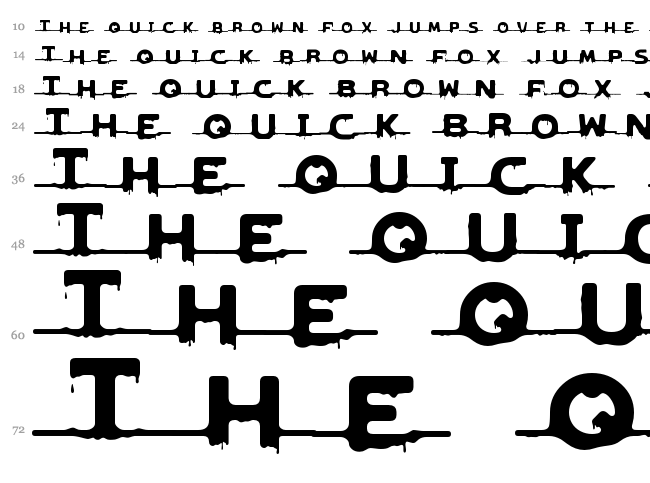 Genocide Rmx 2 font waterfall