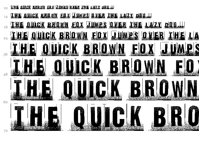 Ghetto Marquee font waterfall