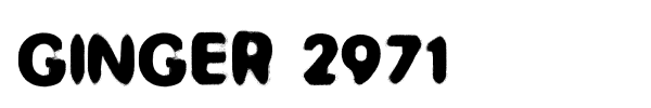 Ginger 2971 font