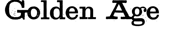 Golden Age font