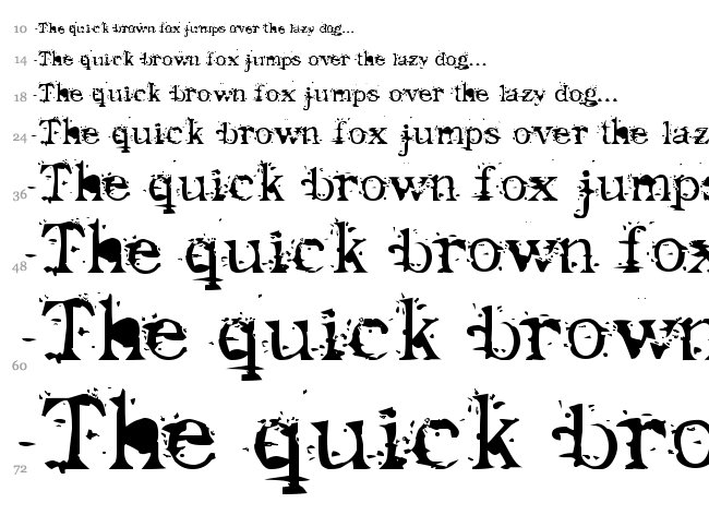 Goodbye Cruel World font waterfall