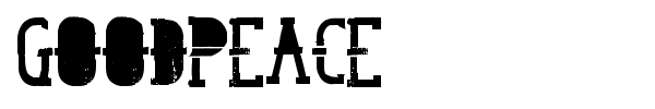 GoodPeace font