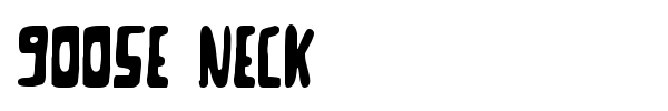 Goose Neck font