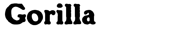 Gorilla font