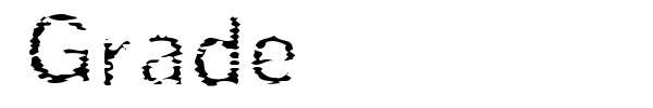 Grade font