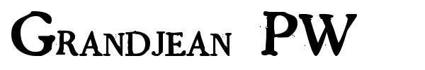 Grandjean PW font