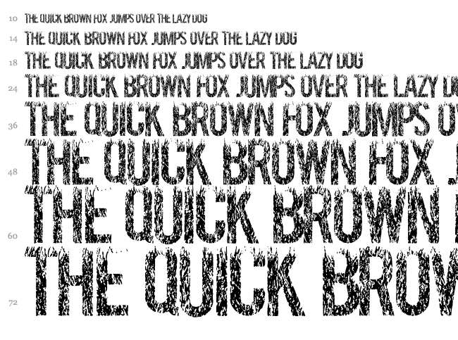 Grassevent font waterfall