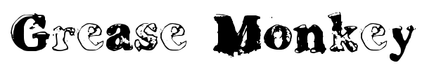 Grease Monkey font