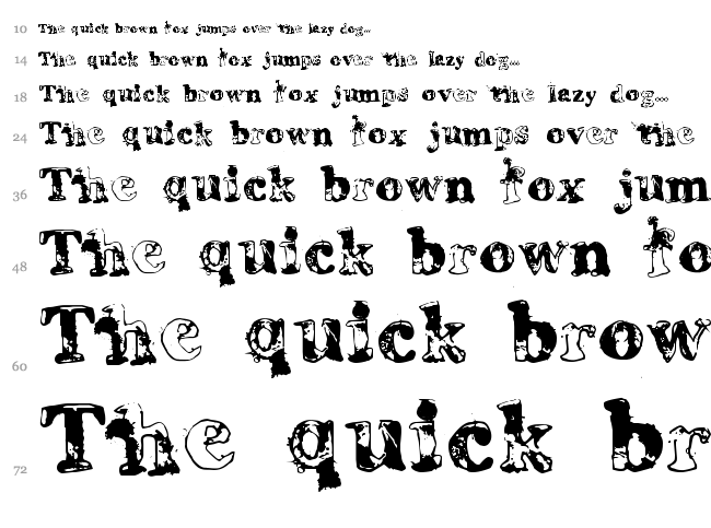 Grease Monkey font waterfall