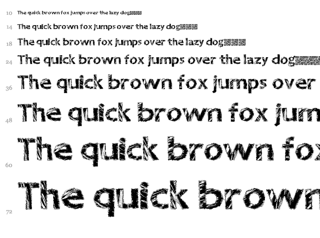 Great Nineties font waterfall