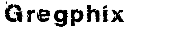 Gregphix font preview