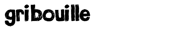 Gribouille font