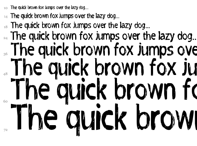 Grog-Binge font waterfall