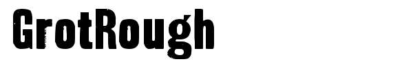 GrotRough font preview