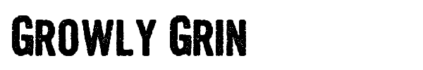 Growly Grin font