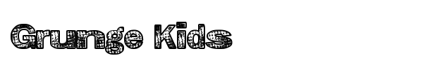 Grunge Kids font preview