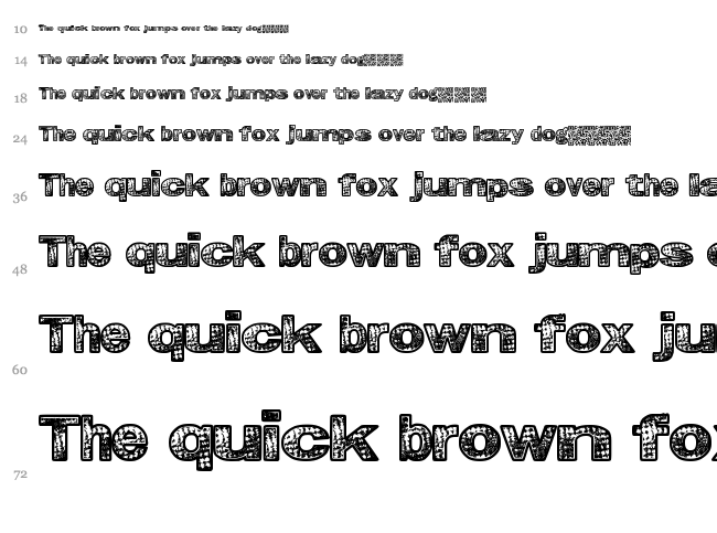 Grunge Kids font waterfall