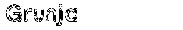 Grunja font