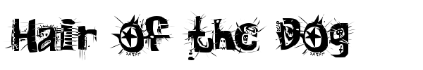 Hair of the Dog font