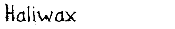 Haliwax font