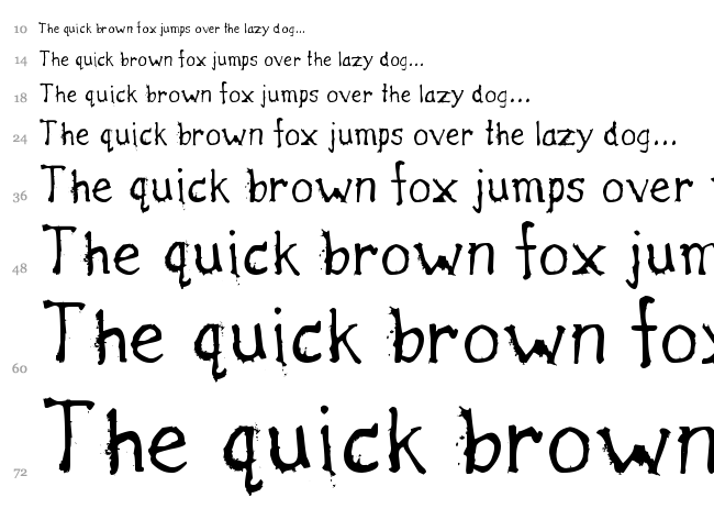 Haliwax font waterfall