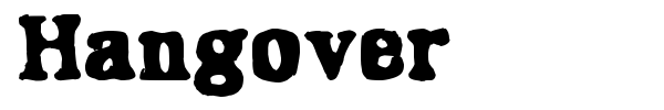 Hangover font
