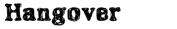 Hangover font preview