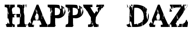 Happy Daze font