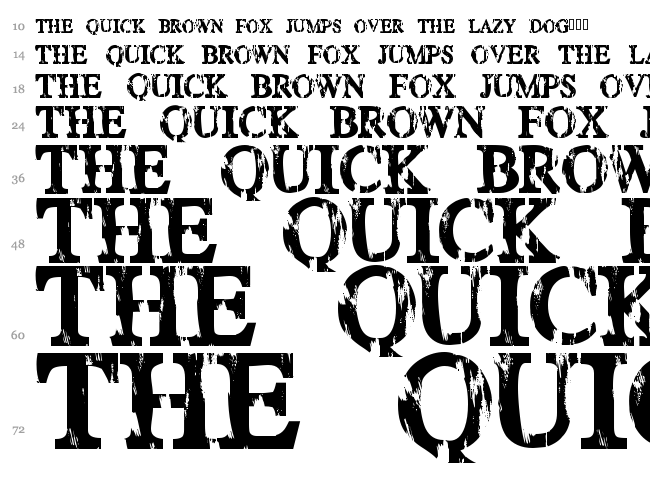 Happy Daze font waterfall