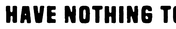Have nothing to do with font