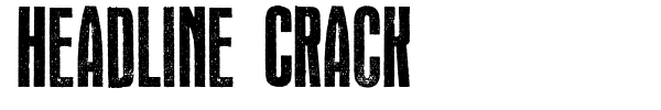 Headline Crack font