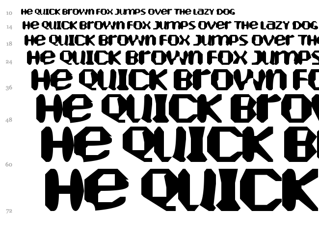 Heartely Fontely font waterfall