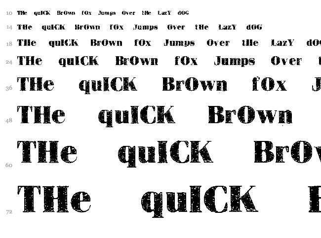 Heartquake font waterfall