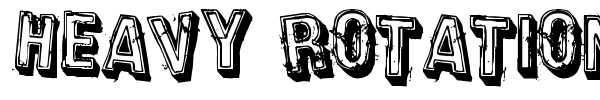 Heavy Rotation font