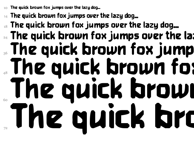 Heavy Weight Gamer font waterfall