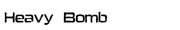 Heavy Bomb font