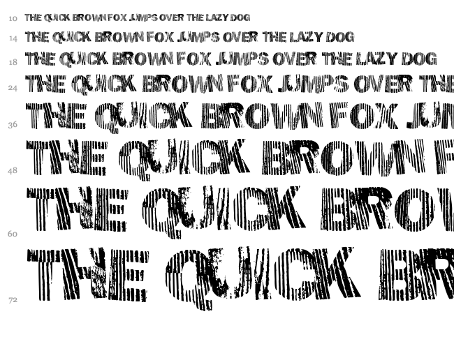 Hellawood font waterfall