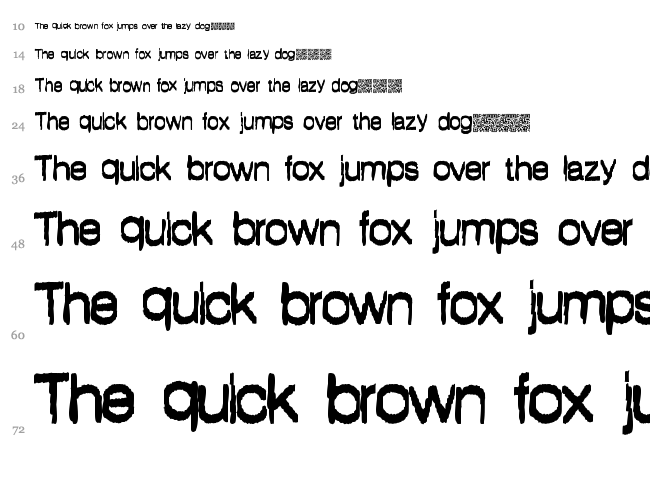 Helping Stranger font waterfall