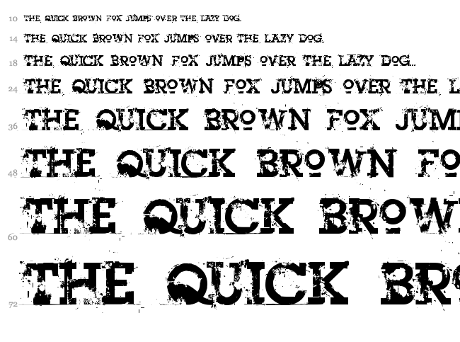 Heroin 07 font waterfall