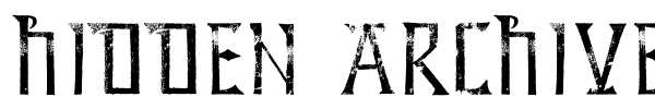 Hidden Archives font