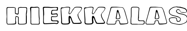 Hiekkalasi font