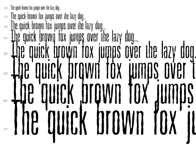 Higher font waterfall