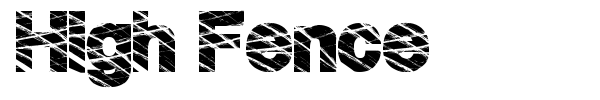 High Fence font preview