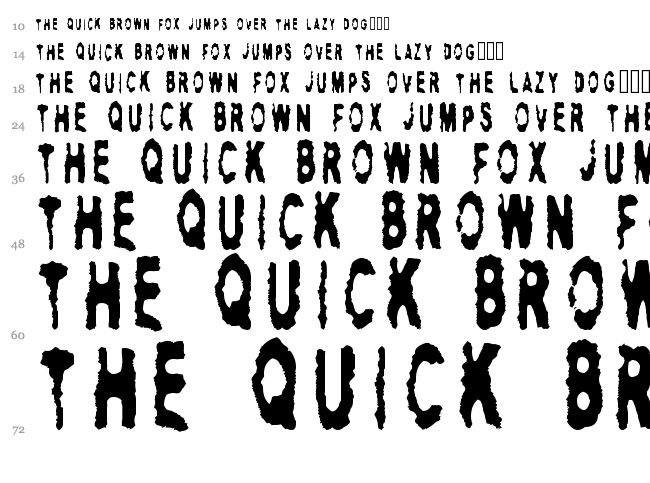 Hitman font waterfall