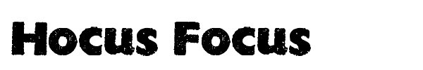 Hocus Focus font