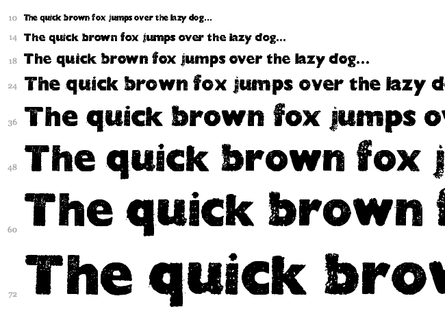 Hocus Focus font waterfall