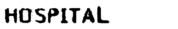 Hospital font