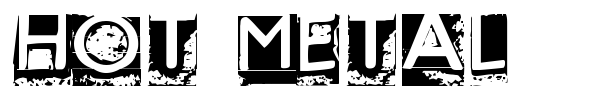 Hot Metal font preview
