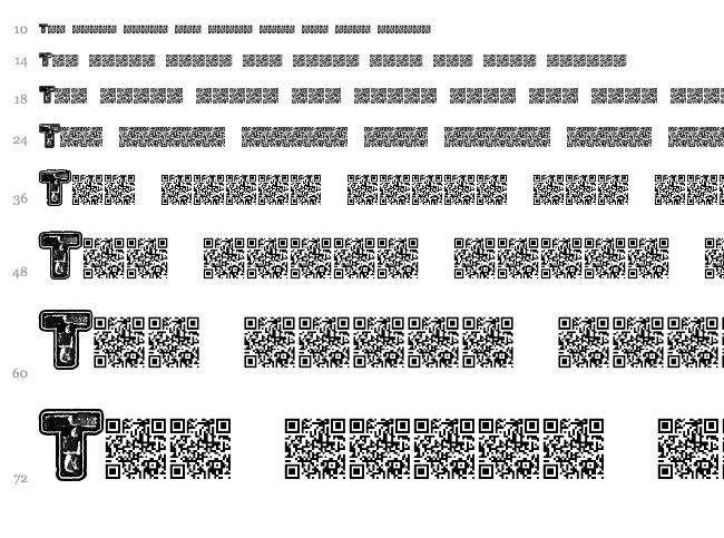 Hotrocks font waterfall